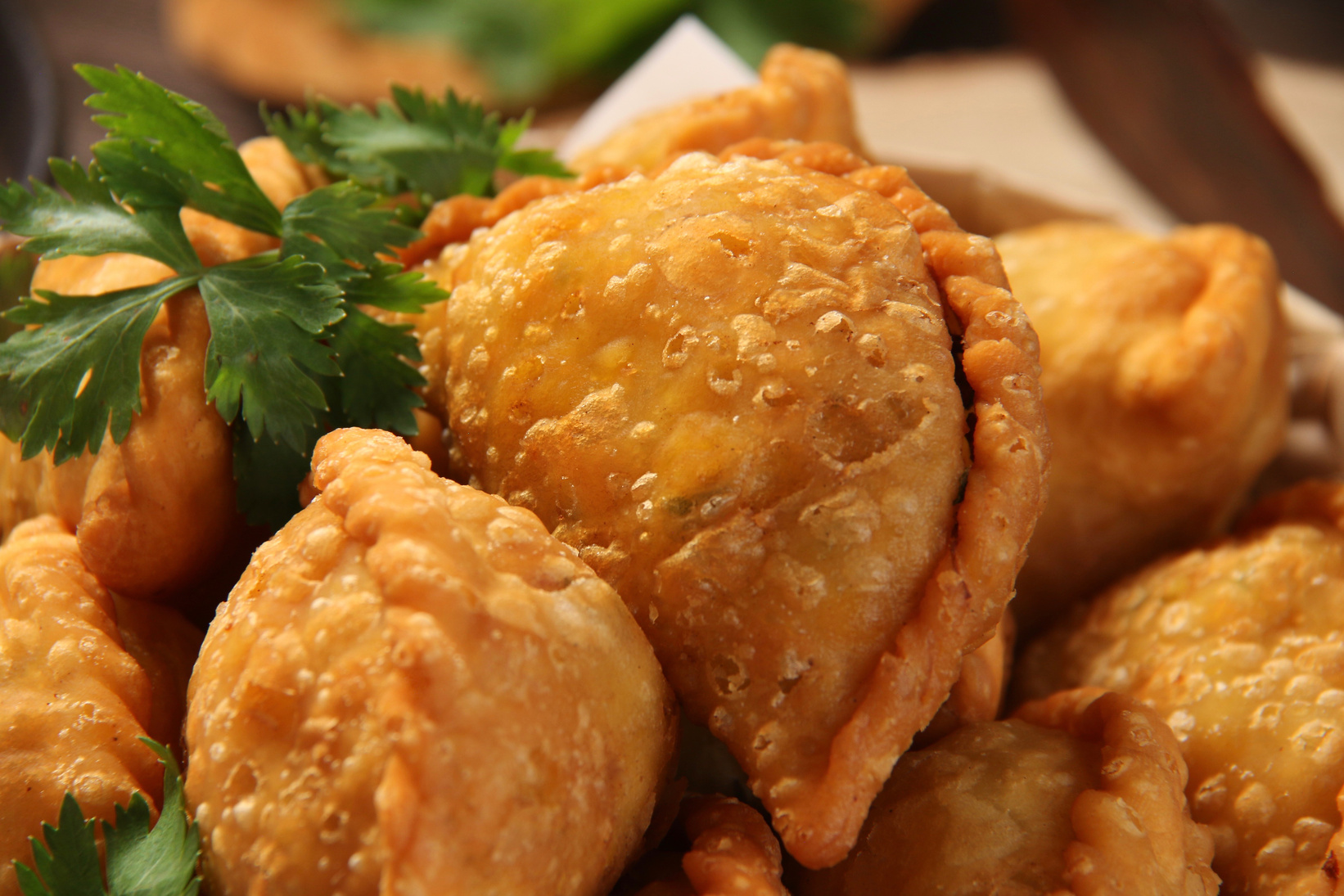 Fried Pastel, the Peranakan Snack of Fried Pastry with Vegetable and Chicken Filling